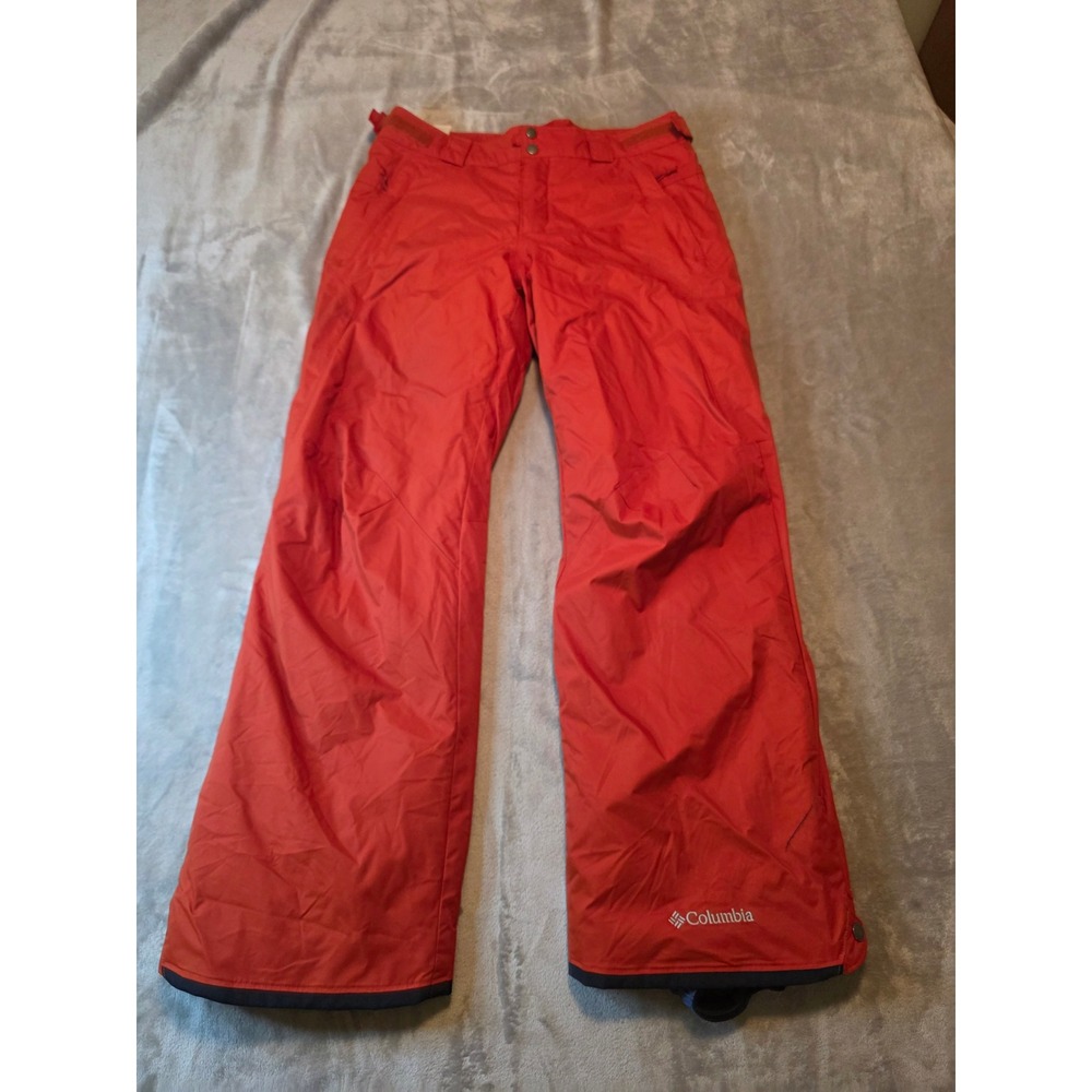 Columbia Ski Snowboard Pants Mens Medium Red Insulated Winter